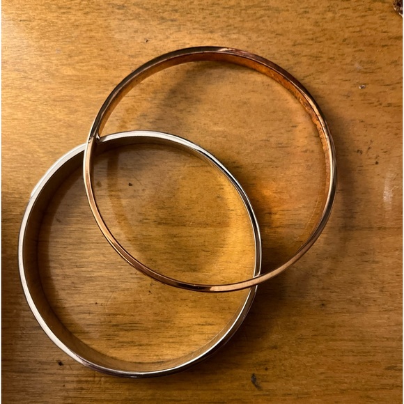 Coach 2pc Stone Sparkle Bangle Bracelet Jewelry Set Multicolor - Picture 3 of 5